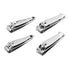 QLL 4 Pcs Nail Clippers for Fingernails and Toenails - Sharp Stainless Steel Clipper with Swing Out Nail Cleaner/File