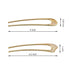 U-Shaped Hair Pins - Vintage Metal Hair Sticks, French Hair Pin Hairstyle Chignon for Women, 2PCS-Style 1