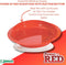 Rimmed Essential Medical Supply Power of Red Adaptive Scoop Dish with Suction Cup Bottom and Side for Easier Eating