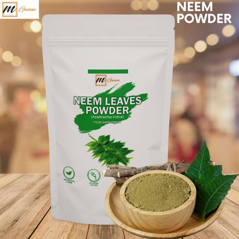 100% Natural Neem Leaf/Azadirachta Indica Powder for Skin, Hair Care, Cosmetic Formulations 100 GMS / 0.22 LBS