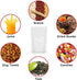 Clear Zipper Stand Up Pouch Bag, 100Pcs 7.0x10.2 Heat Sealable Zip Lock Snack Food Tea Packing Pouches