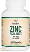 Zinc Picolinate 50mg - 300 Capsules (Immune Support), Non-GMO, Gluten Free (300 Day Supply) by Double Wood Supplements
