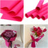 DODXIAOBEUL 20 Sheets Dark Pink Waterproof Flower Wrapping Paper, 22 x 22inch, Florist Bouquet Gift Packaging