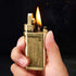 Vintage Trench Lighter Kerosene Copper Lighter - Windproof Brass Lighter for Men