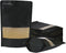100 PCS Resealable Bags, Stand Up Kraft Paper Bags with Matte Window, Zipper Lock Food Storage Bags