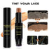 Wig Lace Dyeing Stick, Portable Natural Knots Healer with Brush, Hair Color Stick for Lace Wigs, Dark Brown (04)