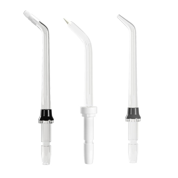 BURST Water Flosser Replacement Tips - 3pk Combo for Fresh Breath, Healthy Teeth & Gums, Plaque Removal