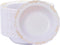 N9R 30 Pack Disposable Soup Bowls, 12 Oz Fancy Plastic Bowls with Gold Relief for Parties, Weddings, Everyday Use