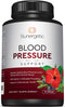 Premium Blood Pressure Support Supplement - Cardiovascular & Heart Health with Garlic, Hawthorn & Hibiscus - 90 Capsules