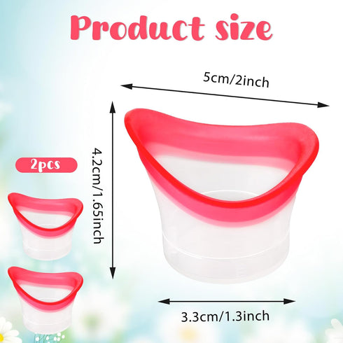 WY LIGHTING LEVEL 2pcs Eye Wash Cup Eye Wash Cleaner Kit Silicone Eyes Cleaning Cup for Rinse Portable eye Care Tool