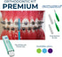 Orthodontic Oral Care Kit for Braces, Includes Toothbrush, Dental Floss, Wax, and Travel Case (Green)