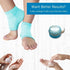 NatraCure Vented Moisturizing Gel Heel Sleeves - 2 Pairs for Cracked Heels, Size Regular