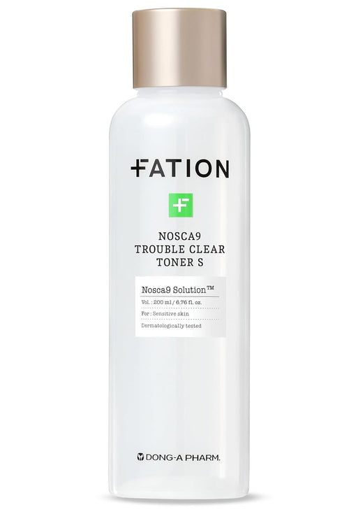 NOSCA9 Trouble Clear Toner S, Hydrating Exfoliating Toner for Sensitive Skin, Korean Skin Care (Pack of 1)