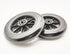 Universal Walker replacement wheels,5”Caster Wheels,Axle mounting hole diameter: 5/16" (8MM), shaft height: 30MM,Universal Walker and Bariatric Walker replacement parts,Without Axle.(1Pr,Black) by ForconMed