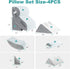 Set 4PCS, 20" Hansleep Bed Wedge Pillow for After Surgery Post Surgery Pillow for Sleep Apnea and Acid Reflux Relief