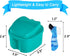 2 Pack Color Retainer Cleaner Case, Denture Cups for Soaking Dentures, Travel Container with Lid