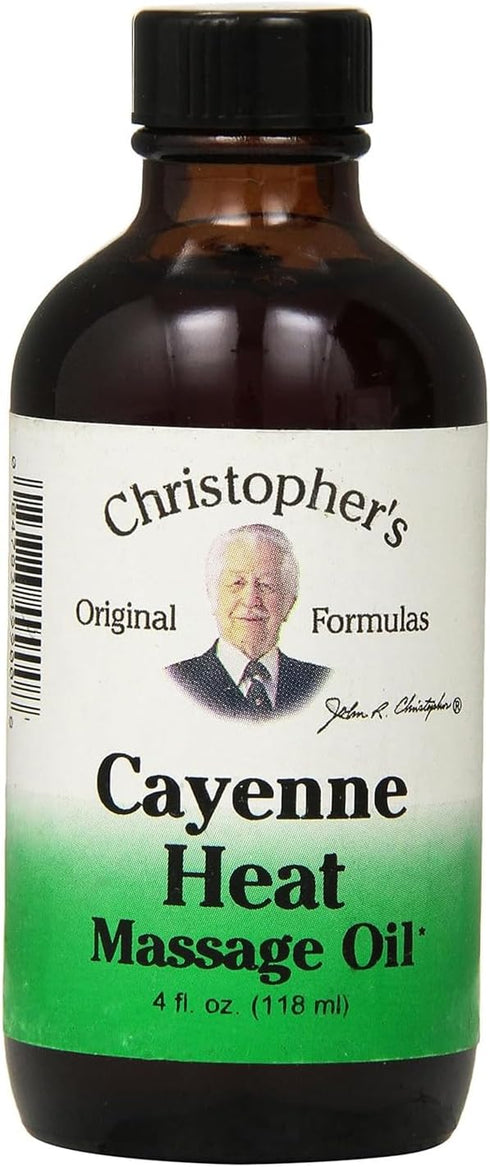 Christopher's Original Formulas Cayenne Heat Massage Oil, 4 Fluid Ounce
