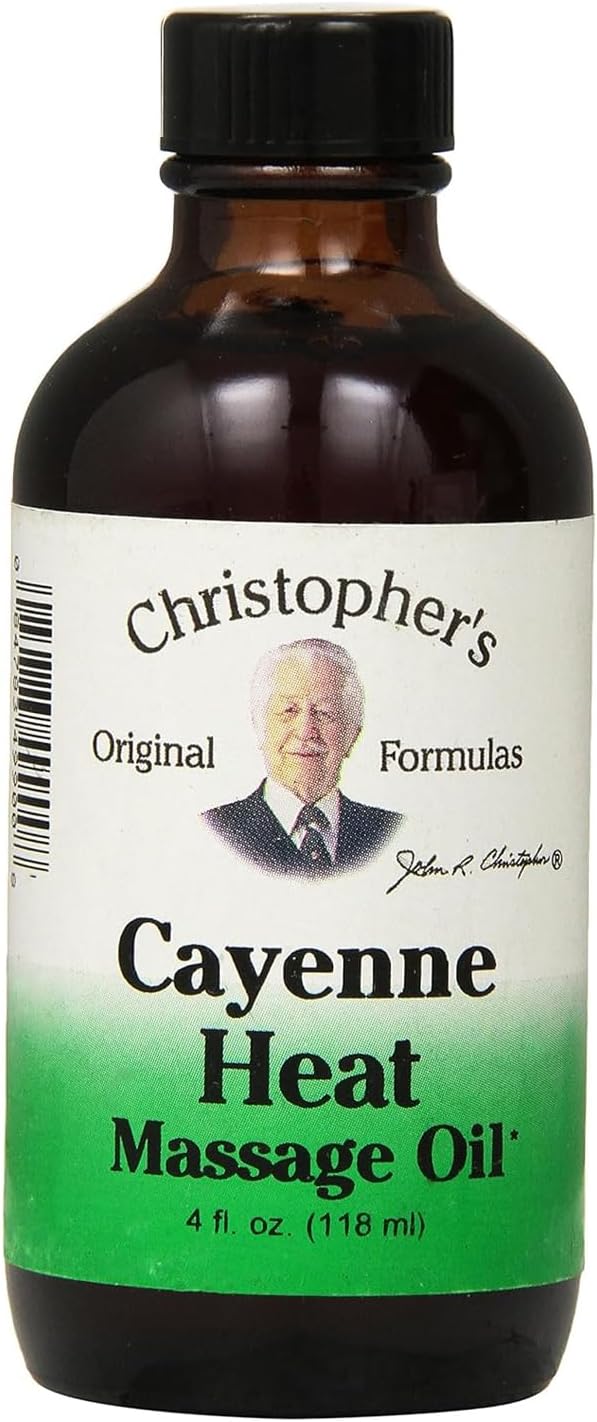 Christopher's Original Formulas Cayenne Heat Massage Oil, 4 Fluid Ounce