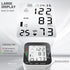 Automatic Wrist Blood Pressure Monitor with Large LCD Display, Adjustable Cuff, Dual 99 Reading Memory for Home Use