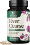 Liver Cleanse Detox & Repair Formula 60 Capsules, Herbal Support with Milk Thistle, Artichoke Extract & Turmeric