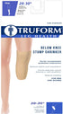 Truform Below Knee Stump Shrinker, Limb Compression with Ventilation, Large Beige, Amputee Care (16-20" Calf)