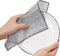 YOFAN 5-Pack 7.9-Inch Dual-Layer Metal Mesh Cleaning Cloths - Scratch-Free Kitchen Scrubbers for