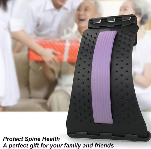 Back Stretcher for Lower Back Pain Relief, Adjustable Lumbar Massager, Back Stretching Device for Sciatica Pain Relief