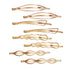 Messen Hair Pins Set Geometric Hair Clips Metal Hairpin Minimalist Hair Styling Jewelry Accessories (8 Pieces, Style 7)