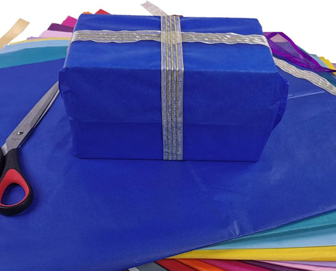 RUSPEPA Navy Blue Gift Wrapping Tissue Paper, 25 Sheets for Art Crafts, DIY, Birthday, Wedding, 19.5 x 27.5 inches