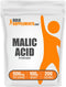 BulkSupplements.com Malic Acid Powder - Food Grade Supplement for Energy & Skin Support, Gluten Free, 500mg per