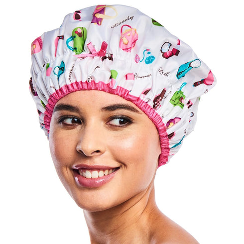 Reusable Oversized Shower Cap & Bath Cap, Waterproof, Designed for All Hair Lengths