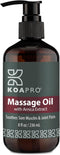 KOAPRO Massage Oil for Massage Therapy, Arnica Massage Oil for Pain Relief, Premium Body Massager Oil, 8 Fl Oz