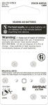 Rayovac 312. 1.45v. (60 Extra hearing aid batteries size Long-lasting mercury-free zinc-air hearing aid batteries