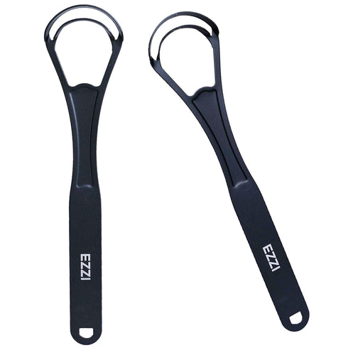 Tongue Scraper for Adults and Kids, Stainless Steel Metal Plaque Cleaner for Fresh Breath