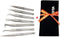 Professional Tweezers Set - FEITA Precision Tweezers with Travel Case - Silver 7Pcs