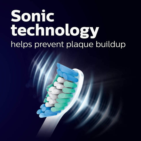HX3411/04 1100 Philips Sonicare DailyClean Rechargeable Electric Power Toothbrush for Adults, White with Accessories
