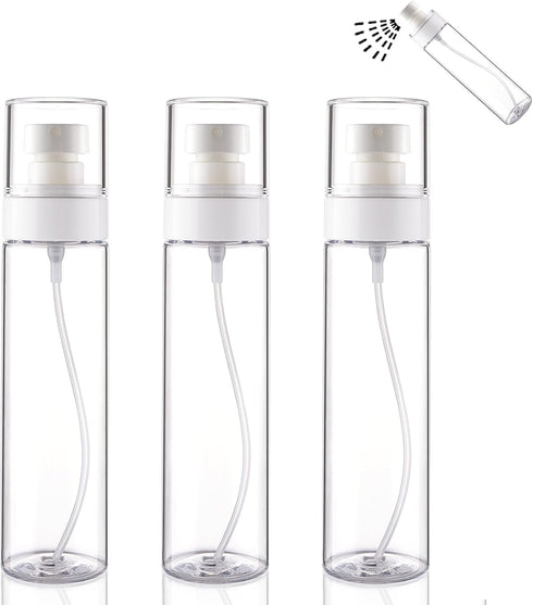 Cosywell TSA Approved Fine Mist Spray Bottles 3.4oz/100ml 3 Pack, Leak Proof Travel Size for Perfume Skincare