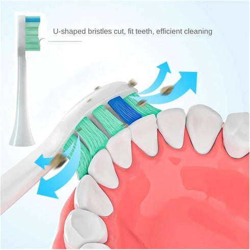 LKFHRGY 12 P7 Y8 12pcs P7/T9/T10 Pieces Toothbrush Heads SuitableCompatible for Apiyoo SUP Rechargeable Sonic Electric