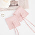 40 Pieces Pink Microfiber Jewelry Pouch, 8 x 8 cm Luxury Small Gift Bag with String for Earrings, Necklace, Ring