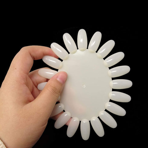 Honbay 12PCS Plastic Nail Swatches Wheels, 20 Tips for Nail Art Color Polish Display