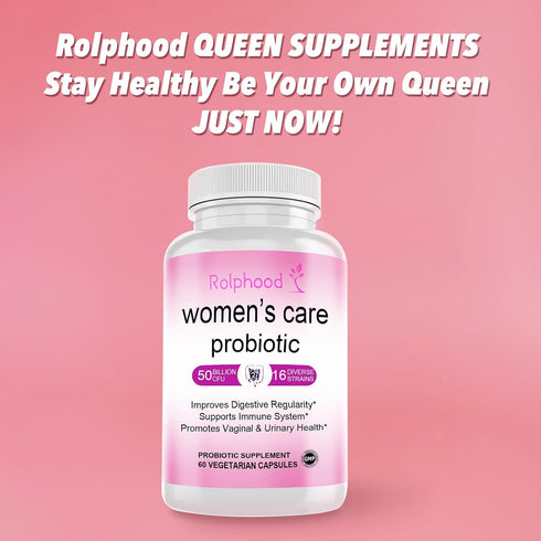 Immune,Digestive,Gut,Promote Flora,60 Capsules[1-Month Vaginal Probiotic for Women's pH Balance Health,with Prebiotics