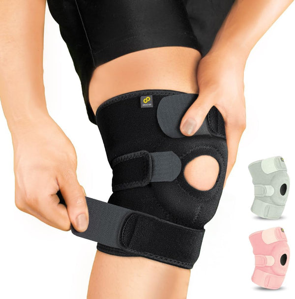 Bracoo Knee Support Brace for Men Women, Adjustable Compression Sleeve Wrap Patellar
