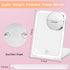 Lighted Travel Makeup Mirror, Portable 10X Magnification with 72 LED Lights, Rechargeable Cosmetic Mirror