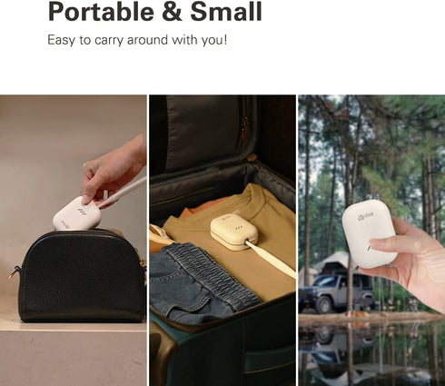 TS22 Portable Heat Drying Toothbrush Case, Built-in Fan, Rechargeable container, Perfect for Traveling & Home