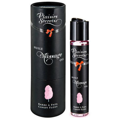 Plaisir Secret 2.07fl oz Edible Massage Oil high Quality Bottle (Cotton Candy)