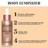 UCANBE Hydrating Body Glitter Dewy Highlighter Makeup Luminizer Drops Body Shimmer Liquid Face Glow Sparkles for Women Gifts (Rose Gold #03)