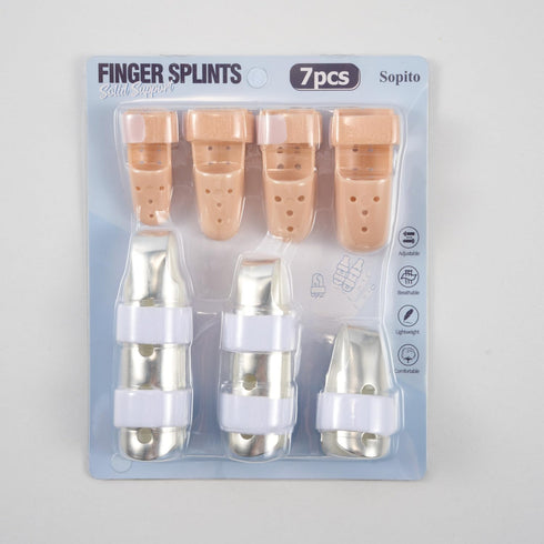 Sopito Finger Splint - 7PCS Finger Support Brace for Broken Fingers, Arthritis Knuckle Immobilization