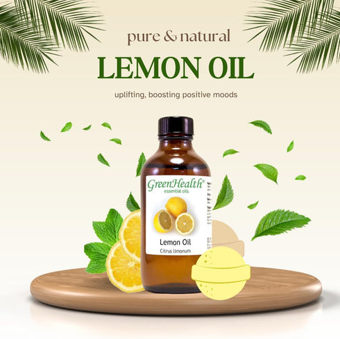 Lemon Essential Oil – 8 fl oz (237 ml) Aluminum Bottle w/Plug Cap – 100% Pure Essential Oil