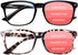 SIGVAN Blue Light Blocking Progressive Multifocal Computer Glasses for Men and Women, Spring Hinge Readers (2 Mix, 2.5)
