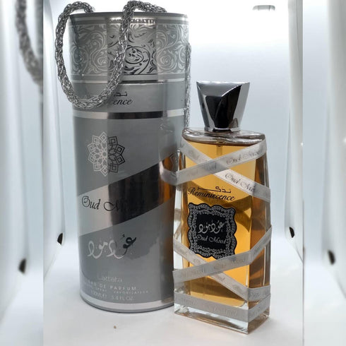 Oud Mood Reminiscence Eau de Parfum Spray for Unisex, 3.4 Ounce by Lattafa